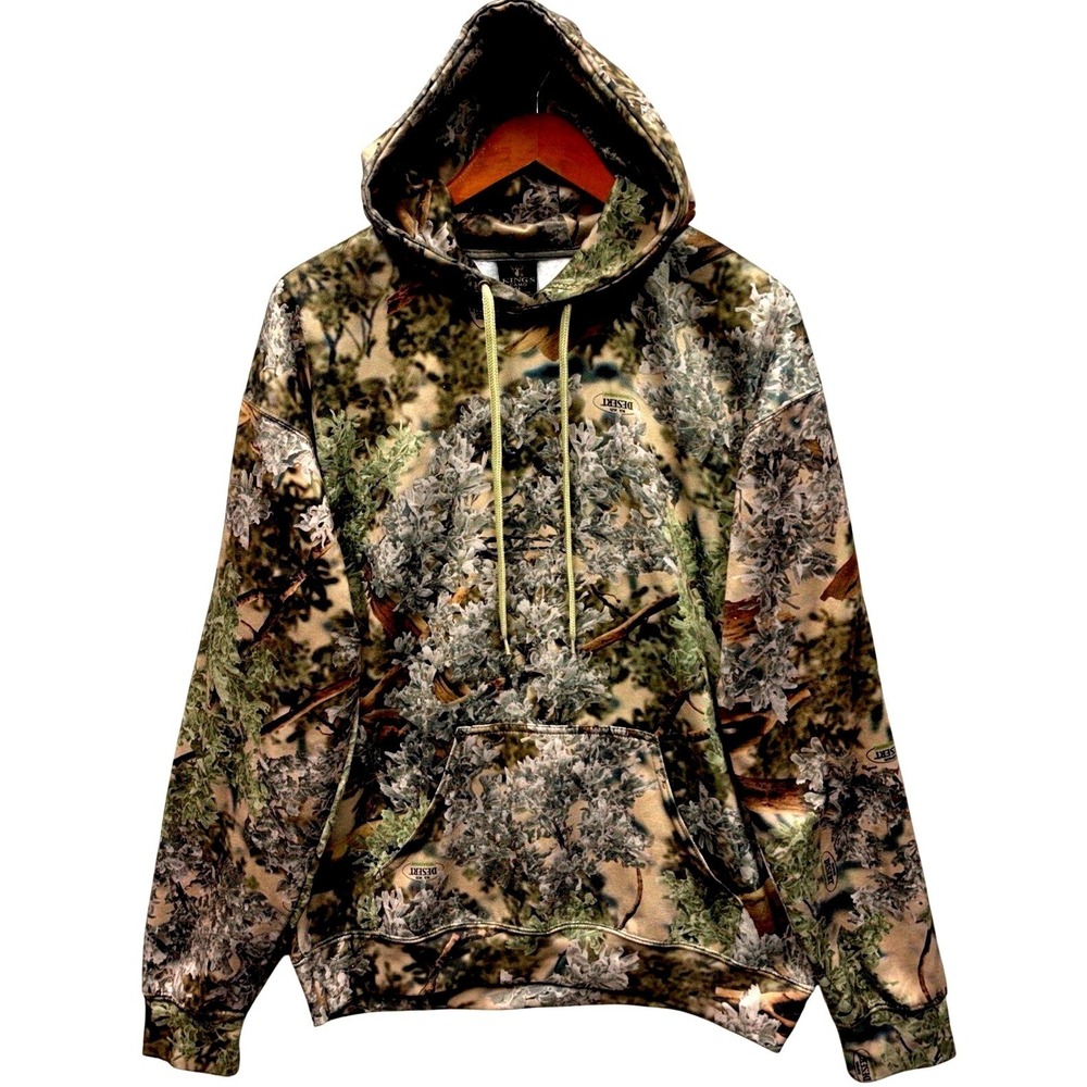 King's Camo Hunter Series Hoodie Men's‎ Size M Desert Shadow Camouflage